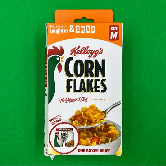 Kellogg’s Underwear & Socks Kelloggs Corn Flakes Cereal Box Boxer